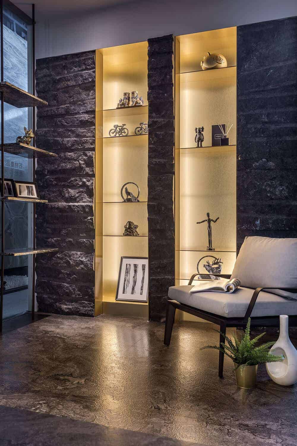 豐聖大理石-櫥窗-書房區